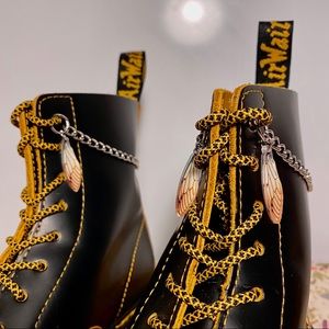 Fairy / Insect Wing Anklet Shoe Charm Chain for Boots & Skates